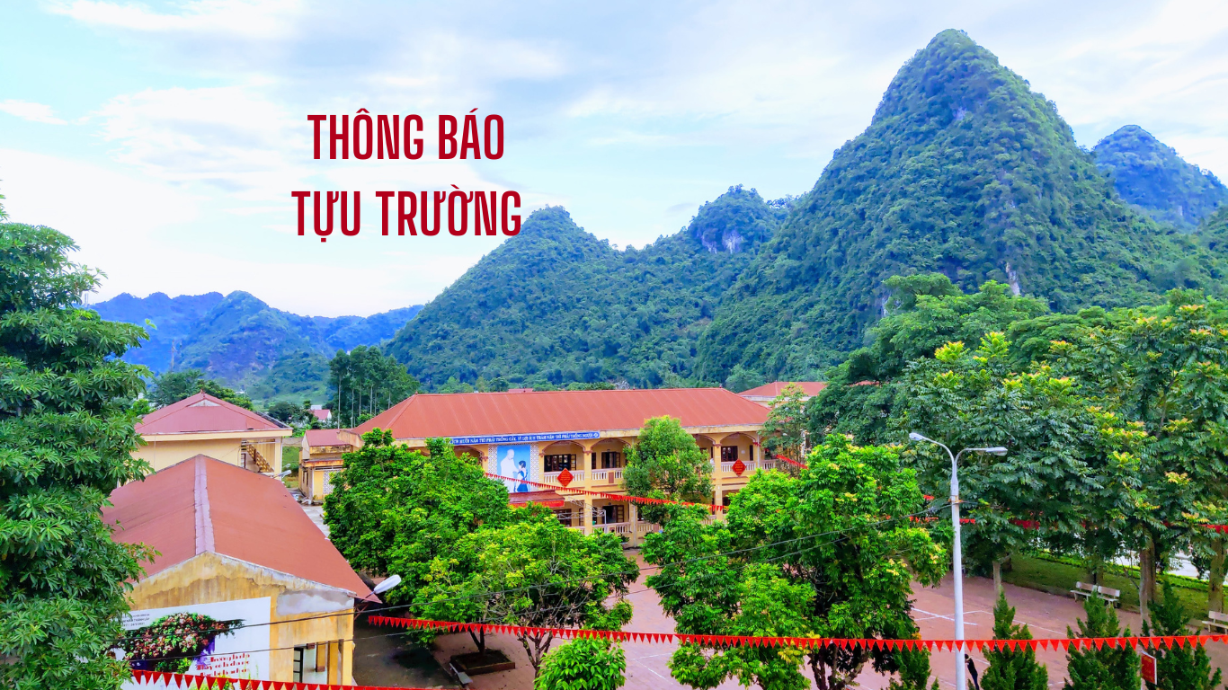 Thông báo tựu trường năm học 2026 - 2027