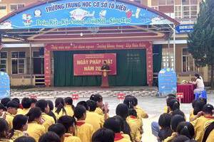Ngày pháp luật, trường THCS Tô Hiệu phối hợp cùng Công an thị trấn Bình Gia, TTHTCĐ tổ chức ngày Pháp luật  09/11🍀